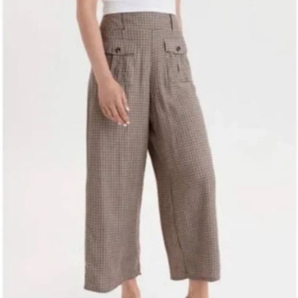 American Eagle Wide Leg Pull-On Pants Sz M